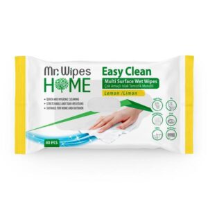 Mr. Wipes Easy Clean Wet Wipes Lemon Breeze 40 Pcs